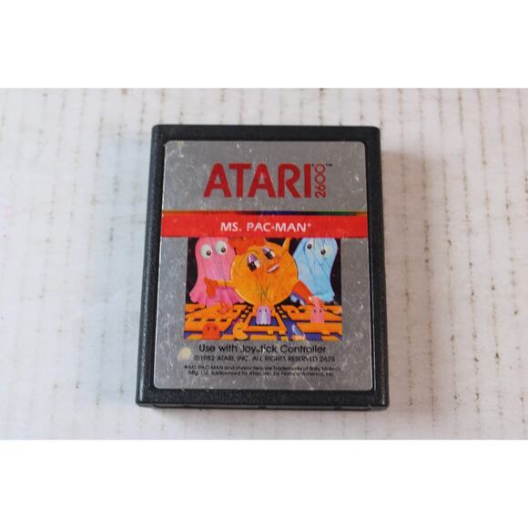 Ms. PAC-MAN (Atari 2600) Authentic, game cartridge only, tested/works - Picture 1 of 8
